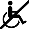 Pas d'accès handicapé
